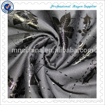 Best selling printed rayon satin spandex fabric